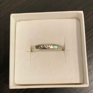 Silver ring with shema Israel prayer engraved